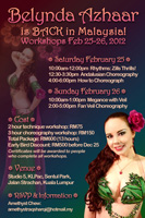Workshops in Kuala Lumpur, Malaysia with Belynda Azhaar